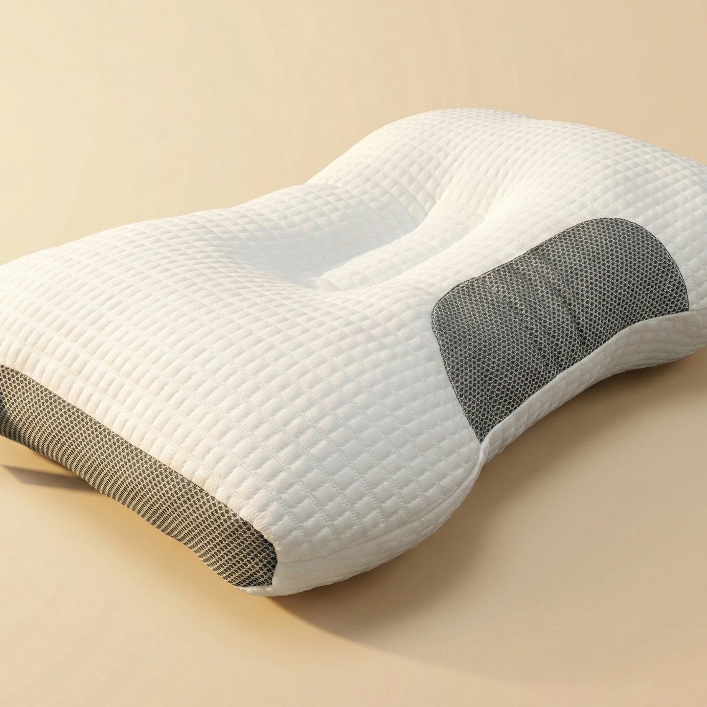 Deep Sleep Polyester Fiber Pillow - Plush Zip-Cover Comfort