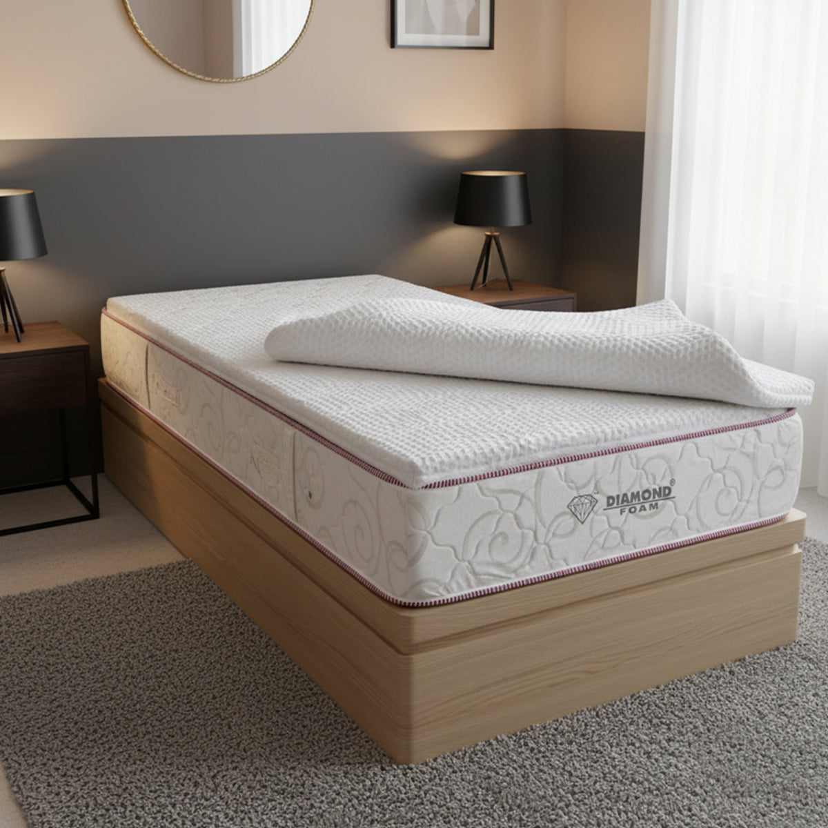 Single Memory Foam Topper