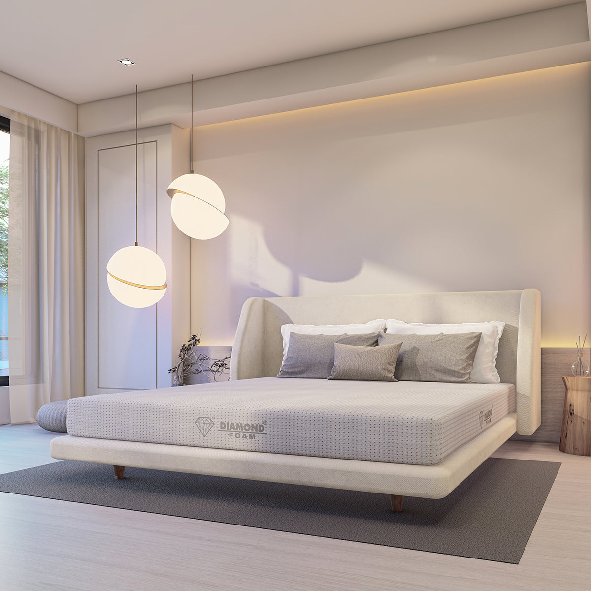 Asentar High Density Foam Mattress, with combination of Hard & Soft