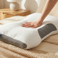 Deep Sleep Polyester Fiber Pillow - Plush Zip-Cover Comfort