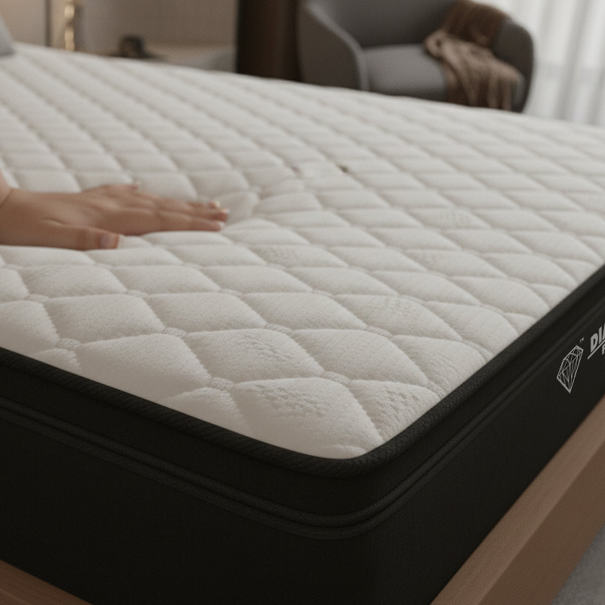 Quiescent Euro Top Spring Mattress with HR Foam