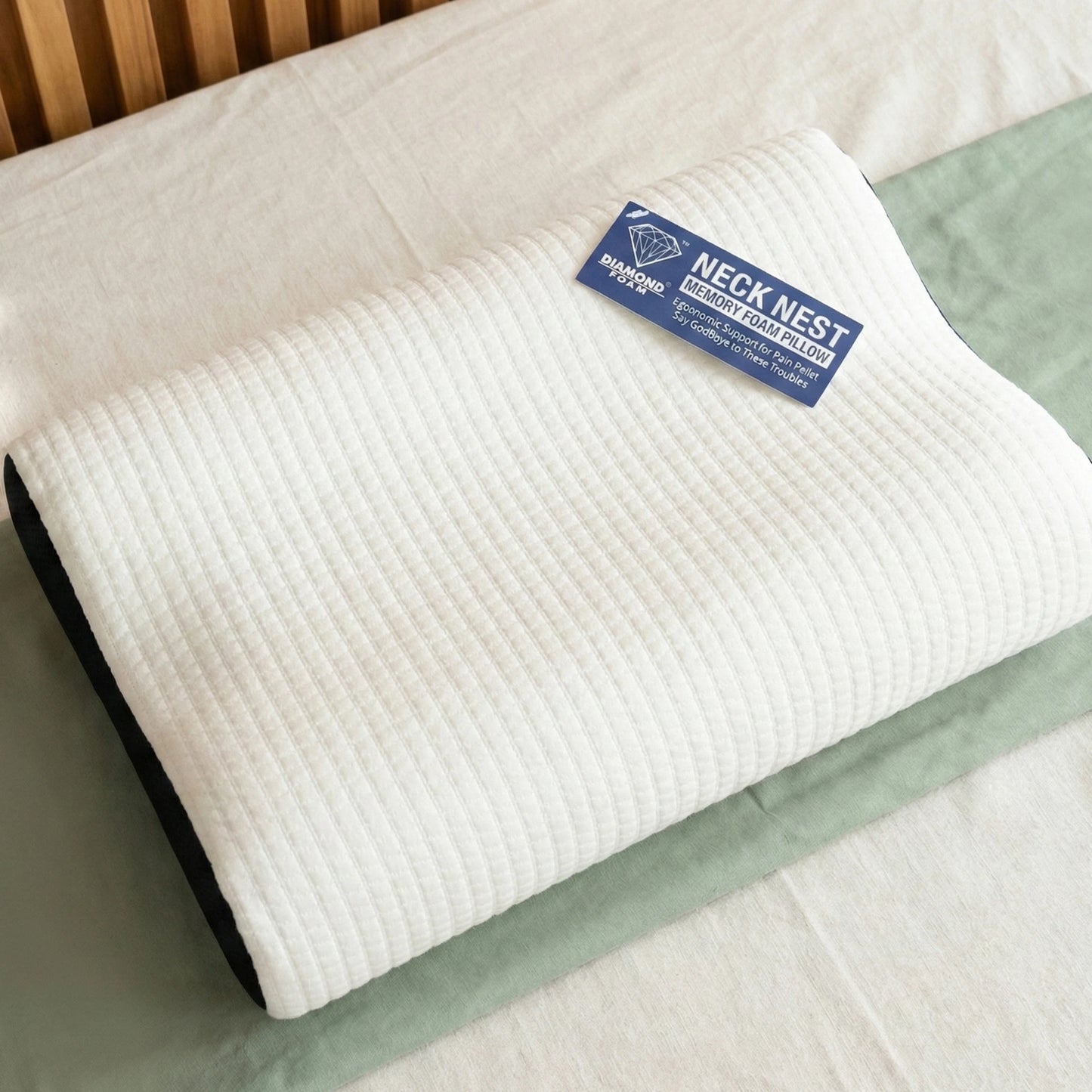 Neck Nest Memory Foam Contour Support Pillow