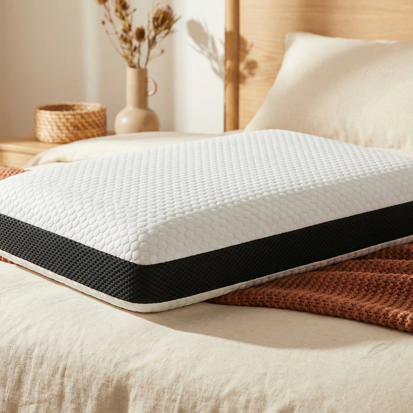 PU Foam Medium Density Comfort Pillow - Everyday Support