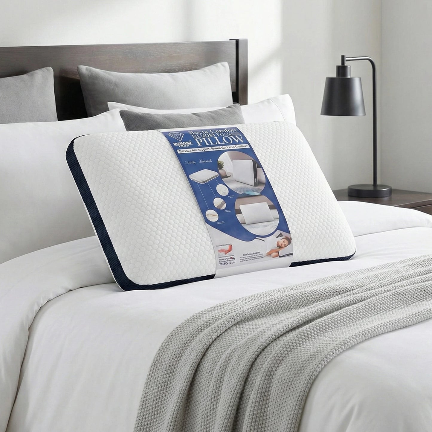 Recta Comfort Memory Foam Pillow – Supportive Loft Comfort