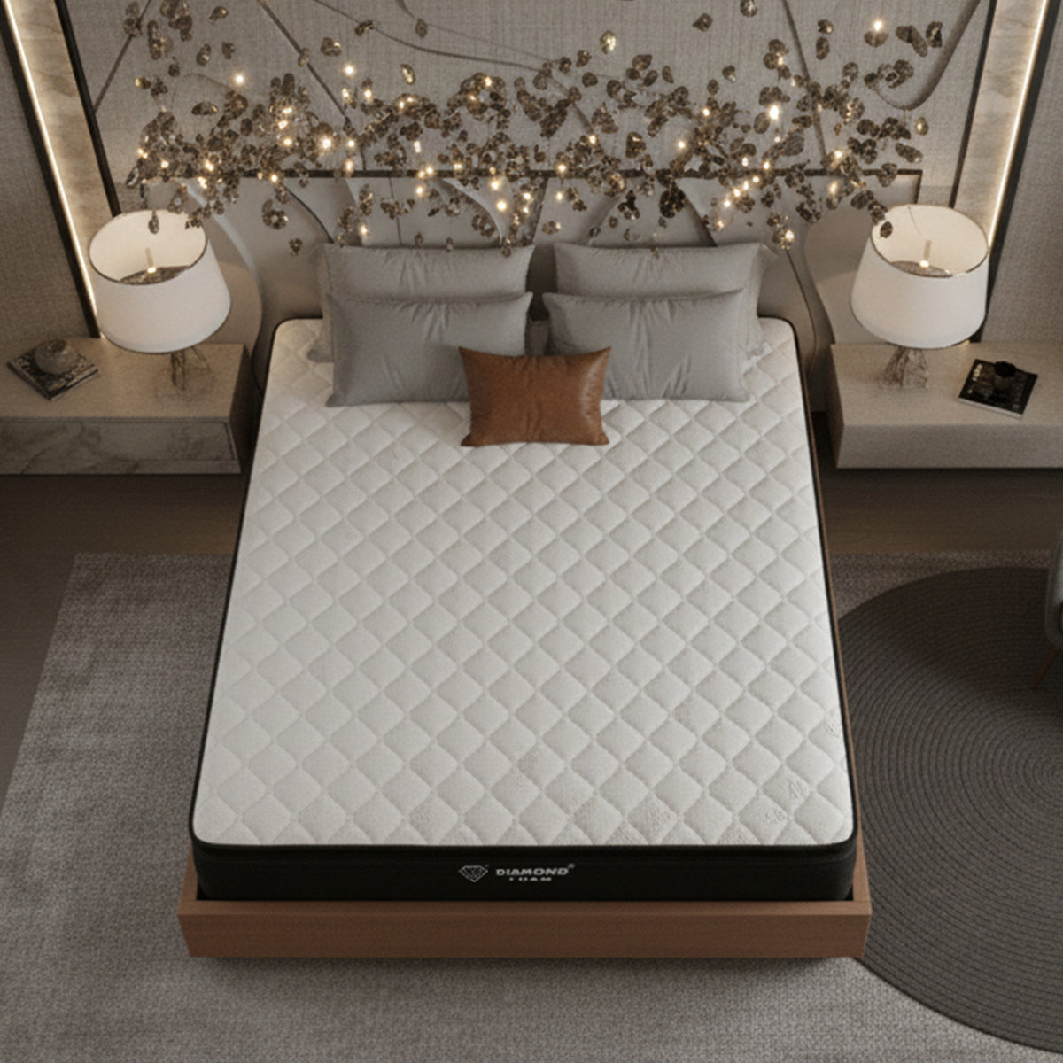 Quiescent Euro Top Spring Mattress with HR Foam